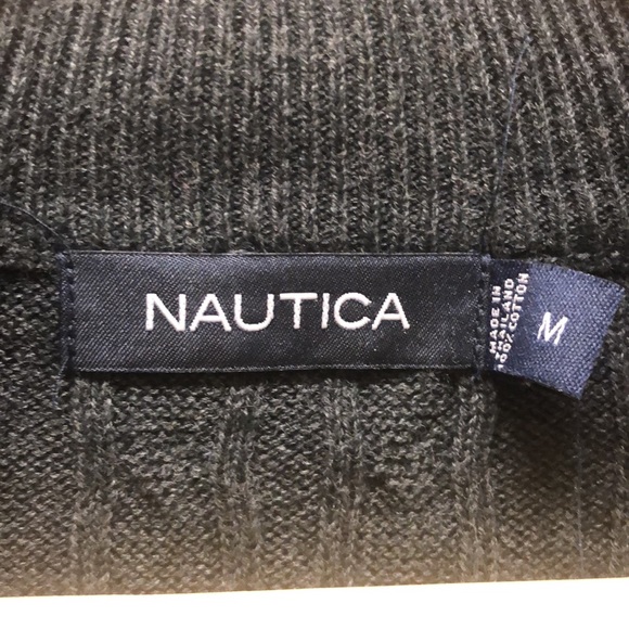 Mock Turtleneck Men’s Sweater by Nautica - Picture 4 of 5